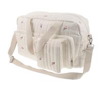 LOORGVEL Paquet de Maternité Multifonctionnel Grosse Capacité à Couches Imprimé Tulipe pour Maman et Bébé Organisation Pratique Compartiments Portable et Résistant pour Sorties et