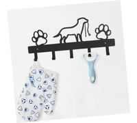 LOORGVEL Patère Murale Noir Style Chien Crochet Solide Crochets pour Manteaux Chapeaux Clés Rangement Entrée et Chambre