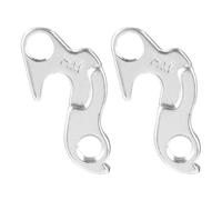 LOORGVEL Patte de Dérailleur Arrière en Alliage D’Aluminium 2 Pièces Rallonge pour Crochet de Queue Compatible Vélo Route et VTT Accessoire Solide pour Réglage Précis des Vitesses