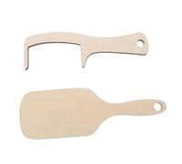 LOORGVEL Peigne en Bois sans Dents pour Homme Chauve Lot de 2 Set de Pièces Massage Cuir Chevelu Doux Présent Amusant Saint-valentin, Outil Coiffure Cheveux Fins, Accessoire Fantaisie