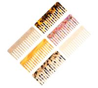 LOORGVEL Peignes Démêlants pour Cheveux à Dents Larges en Acétate Lot de 4 Design Rectangulaire Antistatique, pour Usage Domestique Après-shampoing