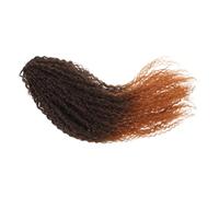 LOORGVEL Perruque Tresse Africaine Cheveux Au Crochet Vague D'eau Des Extensions De Cheveux Fil Haute Température Brun