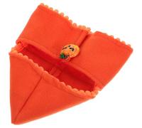 LOORGVEL Petit Chapeau Décoratif en Tissu Orange pour Animaux de Compagnie Couvre-Tête de Lapin Accessoire Vestimentaire pour Fêtes Noël et Séances Photo
