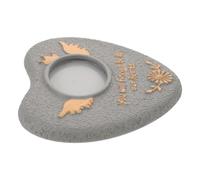 LOORGVEL Pierre Tombale pour Chien de Cœur Gris - Stèle Commémorative Extérieure Résistante aux Intempéries - Plaque Funéraire Personnalisable pour Animaux de Compagnie - Monument