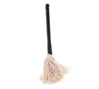 LOORGVEL Pinceau à Badigeonner Barbecue Coton avec Manche Long Bois Brosse Huile BBQ Pratique et Facile à Nettoyer pour Cuisson et Marinades