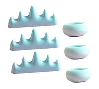 LOORGVEL Pinceaux Tasses Manucure et Plastique en Portable Léger de Créatives Support Salons Beauté et Écoles