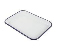 LOORGVEL Plat de Cuisson Rectangulaire Émail Poêle Antiadhésive pour Four Plat à Rôtir Multifonction pour Pizza et et Durable