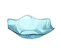 LOORGVEL Plateau à Fruits Grand Modèle Plastique Cristal Assiette Apéritive Vague Fleur Support Snack et Bonbons Polyvalent pour Maison