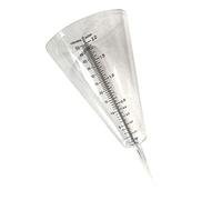 LOORGVEL Pluviomètre en Forme de cône Transparent pour Jardin et Agriculture Outil de Mesure précis des précipitations avec Piquet Installation adapté météorologie arrosage