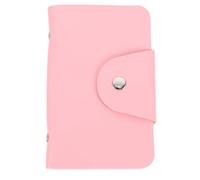 LOORGVEL Pochette pour Plaques de Stamping Ongles Format Moyen Rose Bouton-pression Rangement Nail Art Débutantes Professionnelles Usage Manucure