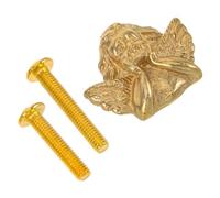 LOORGVEL Poignée de Tiroir en Laiton d'Ange Finition Originale Bouton de Commode Vintage 1 Pièce Compatible Meubles Cuisine et Placards Design Ergonomique et Solide