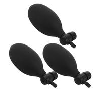 LOORGVEL Pompe à Air Manuelle Noire 3 Pièces avec Vanne de Pompe à Air et Embout de Remplacement pour Tensiomètre Manuel Compatibles pour Usage et Infirmier