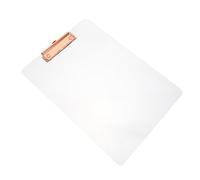 LOORGVEL Porte Bloc Acrylique Transparent avec Pince Robuste Planchette Écriture Portable pour Étudiants et Bureau Surface Lisse pour Prise de Notes et Organisation de Documents