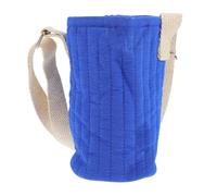 LOORGVEL Porte-Bouteille Isotherme pour Garçon et Filles en Toile Résistante Bleu Bandoulière Réglable, Manchon de Conservation Chaleur Léger pour Transport Facile en Extérieur, Paquet