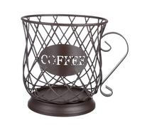 LOORGVEL Porte Capsules Café Panier Rangement Dosettes Support Organisateur Bar Café Simple et Fonctionnel Couleur Marron