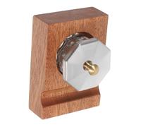 LOORGVEL Porte-plume en Bois de Qualité avec Encrier en Verre Inclinable, Repose-plume pour Bureau, Support Calligraphie Stable pour Kit Calligraphie, Organiseur D’écriture pour Maison