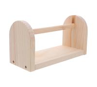 LOORGVEL Porte-Ruban Adhésif en Bois Grand Format Distributeur de Bureau Support Robuste Dévidoir de Ruban Adhésif Polyvalent pour Masquage Emballage et Loisirs Créatifs Finition Bois