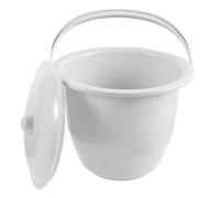 LOORGVEL Pot à Urine Portable En Plastique Gris 23x19x24 Cm Avec Couvercle Hermétique, Léger Et Compact, Urinoir Pour Adultes Et Garçon Et Filles à Usage Domestique Et Hospitalier