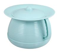 LOORGVEL Pot de Chambre Épais en Plastique Pp Couvercle, Urinoir Portable Bleu, 1 Pièce, pour Garçon et Filles et Personnes Âgées, Pot de Stockage D'urine Pratique pour Usage Réutilisable