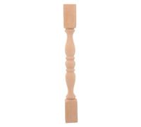 LOORGVEL Poteau en Bois Massif Sculpté 24x2,5 Cm, Colonne D’Armoire Non Peinte Multifonction, Pieds de Table en Bois Naturel, Accessoire de Meuble pour Rangement la Cuisine et Salle