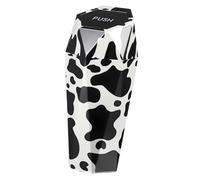 LOORGVEL Poubelle de Voiture Compacte avec Couvercle à Motif Vache Petite Corbeille Odeur Résistante pour Voiture Bureau et Maison Poubelle Auto Pratique et Peu Encombrante
