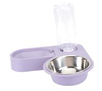 LOORGVEL pour Chat et Chien Double Usage avec Séparation Eau et Nourriture Distributeur Automatique Alimentation Animaux Bol Étanche et Pratique Compartiment Saleté Design Simple et Élégant