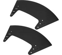 LOORGVEL Protections Latérales pour Fauteuil Roulant Sport Noir, Lot de 2 Planches à Vent en Plastique, Défense Boue et Vent, Installation Rapide sans Outil, Ergonomie Gaucher/droitier,