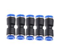 LOORGVEL Raccords Rapides pour Tuyaux De Brumisation Haute Pression 6 Mm Lot De 5 Adaptateurs Droits pour Irrigation, Légères Et Faciles à Connecter