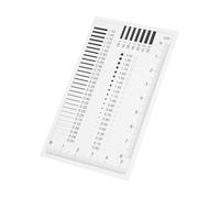 LOORGVEL Règle Transparente de Haute Précision pour Mesure de Détection de Défauts Tâches de Traçage et Estimation de Outil pour Contrôle de Fissures et Rayures