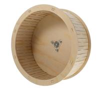 LOORGVEL Roue Bois Silencieuse pour Hamster Exercice et Sûr Roue de Course Lisse pour Petit Animal Accessoires pour Hamster Russe