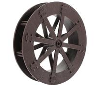LOORGVEL Roue de Fontaine à Eau Décorative pour Aménagement de Scène en Plastique Marron pour Aquarium et Bol de Lotus, Accessoire Décoratif D'intérieur et Jardin