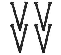 LOORGVEL Sangles de Patin Noires Universelles pour Chaussures de Roller, 8 Pièces, en Nylon Boucle Robuste, Maintien Fort et Ajustement Précis pour Sports de Roller