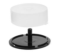 LOORGVEL Seau De Rangement Cd/dvd Capacité 25 Disques En Plastique Rond, Stockage Sur Disque Compact Pour Maison Et Bureau, Conteneur Polyvalent Pour Rangement Organisé, Couleur Transparente