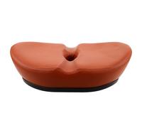 LOORGVEL Selle de Vélo sans Nez Rembourrée Extra Large Marron Coussin Ergonomique Compatible VTT Vélo de Route Absorption des Chocs pour Confort Longue Distance