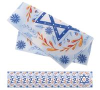 LOORGVEL Serviettes Papier Jetables Hanoukka 20 Pièces Motif Étoile de David Bleues pour Décoration de Table Fête Juive de Hanoukka Festive et Résistantes