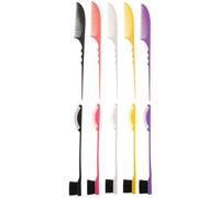 LOORGVEL Set de 5 Paires de Brosses à Sourcils Double Embout et Peignes à Crêper en PP Peigne à Queue Ergonomique pour Coiffage Précis Volume et Définition des Sourcils Usage Quotidien