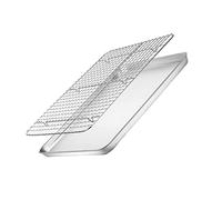 LOORGVEL Set de Plaques de Cuisson Acier Inoxydable avec Refroidissante pour Cuisine Surface Lisse Robuste et Facile à Nettoyer Multifonction pour Pâtisserie et Rôtissage à