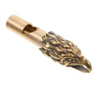 LOORGVEL Sifflet d'Arbitre en Laiton Robuste Porte-Clés Sifflet d'Extérieur Compact pour Survie et Urgence Accessoire Sport Multifonction Pendentif Animal