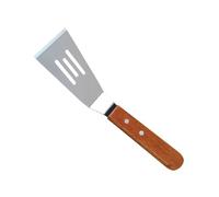LOORGVEL Spatule à Frire Acier Inoxydable avec Manche Pelle à Steak Creuse pour Barbecue et Cuisine Ustensile Polyvalent pour Retourner Œufs Burgers et Compacte Portable