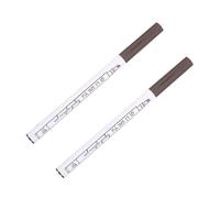 LOORGVEL Stylo à Sourcils à Quatre Pointes Imperméable 2pcs en Plastique Longue Durée Effet Naturel pour Débutants et Professionnels
