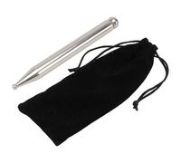 LOORGVEL Stylo de Massage D’Acupuncture en Acier Inoxydable 12Mm X 120Mm Barre D’Acupuncture pour Pieds Double Tête pour Points de Pression Outil Manuel pour Relaxation Musculaire et