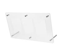 LOORGVEL Support Daffichage Acrylique Transparent pour Cartes de Jeu et Cartes de Sport Organisateur Compact et Protection Réutilisable Présentoir de Bureau Compartiments