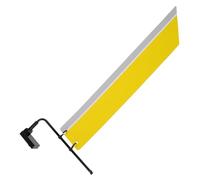 LOORGVEL Support Détiquettes de Rayonnage Noir et Argenté Porte Étiquette avec Barre de Suspension Kit Complet avec Bande Jaune et Accessoires pour Affichage et Organisation Magasin Adapté