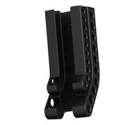 LOORGVEL Support Mural de Rangement pour Piles AA AAA Plastique Organiseur Multifonction pour Batteries et Petits Objets Finition Noire