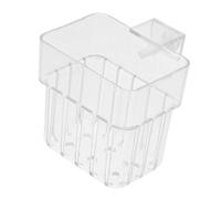 LOORGVEL Support Mural Transparent pour Plantes Aquatiques D'aquarium en Abs, Jardinière Suspendue pour Aquarium, Panier Hydroponique Multiple, Décoration et Culture Facile des Plantes