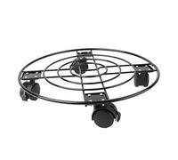 LOORGVEL Support Pot de Fleur Mobile avec roulettes et Frein Porte Plante Fer pour Intérieur et Extérieur Socle Stable pour Plantes Pot Chariot Déplaçable pour Jardins et Balcons