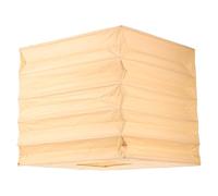 LOORGVEL Suspendre Boule Papier Beige Pliable Abat-Jour en Papier et Bois, Design Délicat et Structure Simple pour Décoration Intérieure Élégante