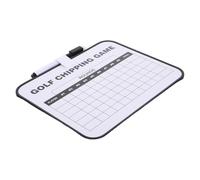 LOORGVEL Tableau de Score de Golf Effaçable Double Face Portable, Support en Plastique Léger, Carnet de Score avec Stylo, Accessoire Golf pour Entraînement et Compétition