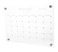 LOORGVEL Tableau Magnétique Effaçable à Sec Petit Format Tableau D’Affichage Transparent en Acrylique pour Réfrigérateur Liste de Tâches Support Organisation Familiale