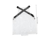 LOORGVEL Tablier Transparent pour Coiffeur avec Lanière Réglable Imperméable et Protection pour Salon de Beauté et Usage